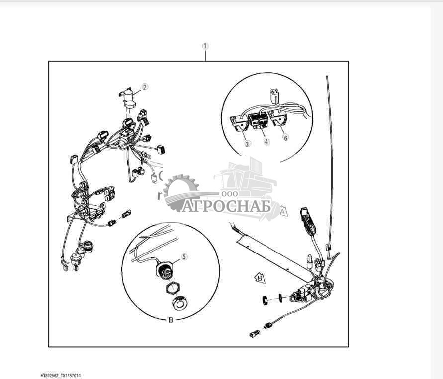 Жгут проводов и разъемы коммутационно-распределительного центра ( 